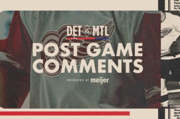 Dylan Larkin, Lucas Raymond, James van Riemsdyk & Todd McLellan Post Game @ MTL | Jan. 10, 2026