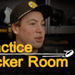 McAvoy speaks with the media about Chara after practice
