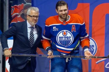 Leon Draisaitl 1,000 NHL Points Ceremony