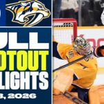 New York Islanders at Nashville Predators | FULL Shootout Highlights - January 8, 2026