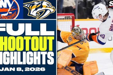 New York Islanders at Nashville Predators | FULL Shootout Highlights - January 8, 2026