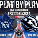 🏒 LIVE: Toronto Maple Leafs vs Utah Mammoth NHL Play by Play & Reactions!