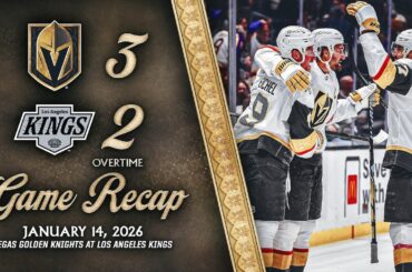 HIGHLIGHTS | Vegas Golden Knights 3, Los Angeles Kings 2, OT | Jan. 14, 2026
