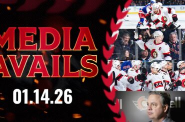 Nick Jensen, Brady Tkachuk, Dylan Cozens, Travis Green Postgame Media vs NYR