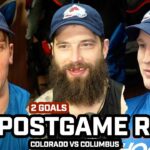 Brent Burns JOKES After 2 Goals & Avs HAPPY After SHUTOUT WIN vs Columbus For 17th Straight At Home