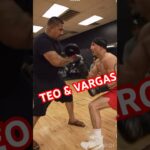 Teofimo Training With Fernando Vargas