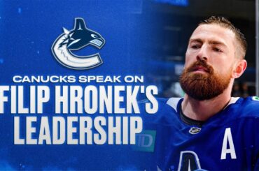 Canucks Speak on Filip Hronek's Leadership