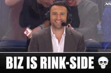 We've Got Biz Rink-Side in Buffalo Tonight 😂🤝