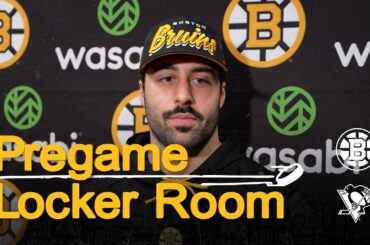 Aspirot speaks with the media about extension ahead of matchup vs PIT at TD Garden