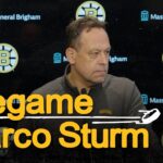 Marco Sturm talks before BOS vs. SEA
