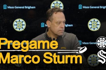 Marco Sturm talks before BOS vs. SEA