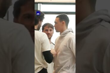 AWKWARD! 😬 Trent greeted by Liverpool teammates on return after international break 👀