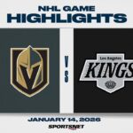 NHL Highlights | Golden Knights vs. Kings - January 14, 2026