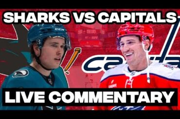 Washington Capitals Vs San Jose Sharks LIVE COMMENTARY! | 2025-26 NHL Season