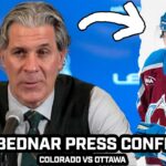 Jared Bednar PRAISES Brock Nelson, Josh Manson's Gordie Howe Hat Trick & More After Avs 8-2 WIN