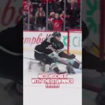 Nico Hischier is inevitable. #njdevils #devilsvskraken #nicohischier #captain #overtime