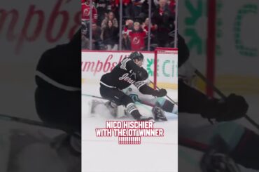 Nico Hischier is inevitable. #njdevils #devilsvskraken #nicohischier #captain #overtime