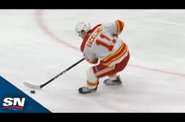 Mikael Backlund Pulls A Sweet Fake For The Shorthanded Goal