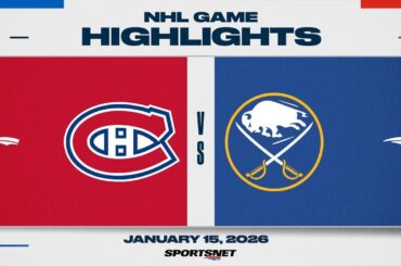 NHL Highlights | Canadiens vs. Sabres - January 15, 2026