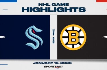 NHL Highlights | Kraken vs. Bruins - January 15, 2026