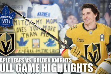 Toronto Maple Leafs vs. Vegas Golden Knights | Full Game Highlights | ESPN NHL
