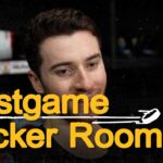 Jeremy Swayman, Viktor Arvidsson, and Nikita Zadorov speak with media after 4-2 win over Kraken