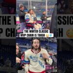 Mika Zibanejad’s #winterclassic hat trick came with a MVP chain 🤩