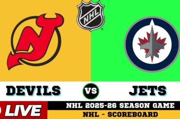 🔴LIVE : New Jersey Devils Vs Winnipeg Jets | NHL 2026 | NHL Live SCOREBOARD | Jan 12 2026