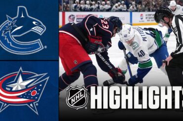 Canucks vs. Blue Jackets | NHL Highlights | January 15, 2026