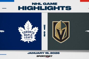 NHL Highlights | Maple Leafs vs. Golden Knights - January 15, 2026