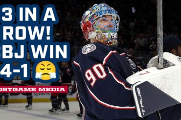 3 IN A ROW! 👊 Blue Jackets Win 4-1 Over the Canucks! | Postgame Media