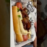 Chicago Blackhawks Banner Dog Food Review #chicago #foodshorts #blackhawks #foodie #fyp