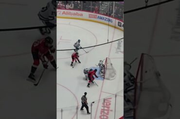 It's a powerplay goal for Dylan Strome to give the #ALLCAPS the 1-0 lead over #TheFutureIsTeal.