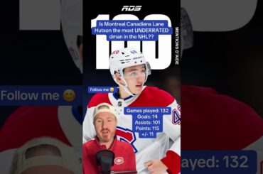 Is Habs Lane Hutson the most UNDERRATED dman in the NHL?!