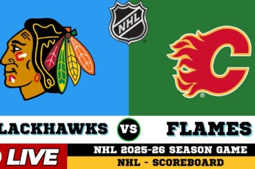 🔴LIVE : Calgary Flames Vs Chicago Blackhawks | NHL 2026 | NHL Live SCOREBOARD