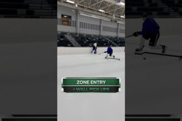 Professional ice hockey drills with Dallas Stars prospect Kyle Looft ￼