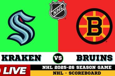 🔴LIVE : Seattle Kraken Vs Boston Bruins | NHL 2026 | NHL Live SCOREBOARD