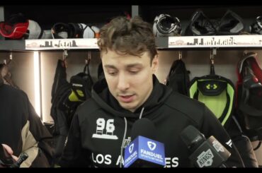LA Kings Andrei Kuzmenko Full Post Game Interview Kings vs Wild 1/5/26