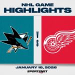NHL Highlights | Sharks vs. Red Wings - January 16, 2026