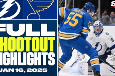 Tampa Bay Lightning vs. St. Louis Blues | FULL Shootout Highlights - January 16, 2026