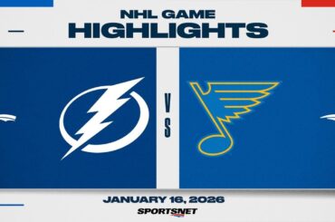 NHL Highlights | Lightning vs. Blues - January 16, 2026
