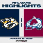 NHL Highlights | Predators vs. Avalanche - January 16, 2026