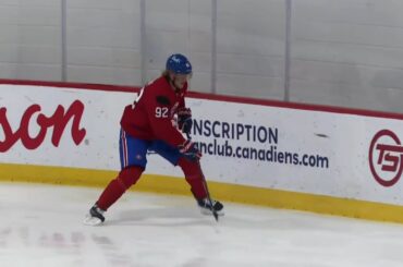 Patrik Laine aperçu sur la glace à Brossard