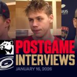 Postgame Reaction at Hurricanes | 01.16.26