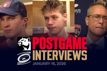 Postgame Reaction at Hurricanes | 01.16.26