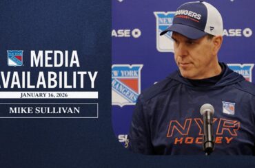 NYR Practice: Mike Sullivan Media Availability | Jan. 16, 2026