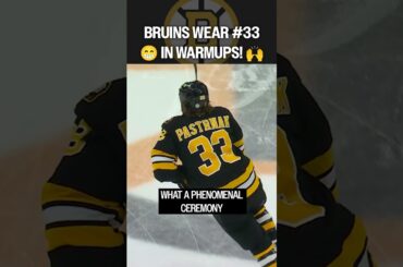 LAST LOOK at #33 on the ice in Boston 👀