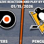 Flyers vs Penguins | Philadelphia Flyers vs Pittsburgh Penguins | Live Reaction & Play-by-Play
