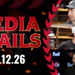 Jake Sanderson, James Reimer, Travis Green Media Availability