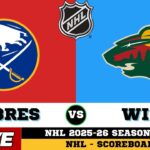 🔴LIVE : Minnesota Wild Vs Buffalo Sabres | NHL 2026 | NHL Live SCOREBOARD
